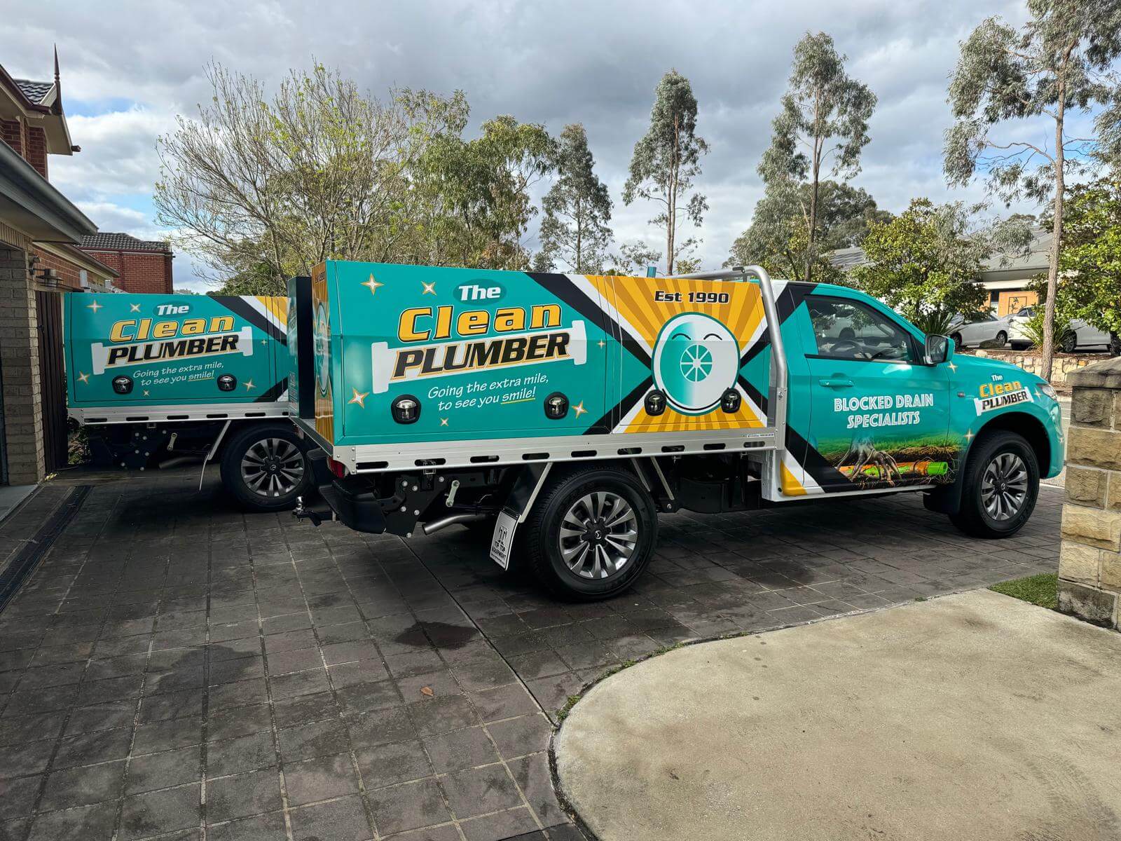 The Clean Plumber ute serving Campbelltown