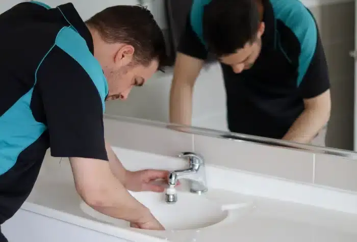 The Clean Plumber plumbers at work in Campbelltown